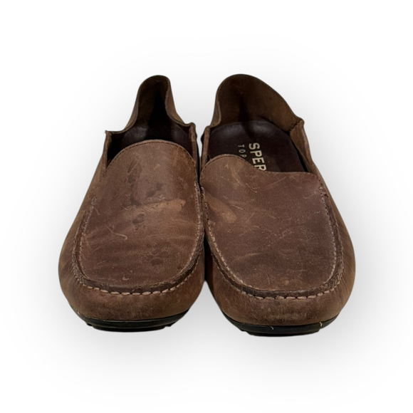 Sperry Men's Wave Driver Convertible Moc Dark Brown Leather Loafers Size 10 - Picture 7 of 8